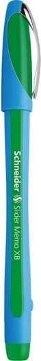 Schneider balpen - Slider Memo - XB - 1,4mm - groen - S-150204