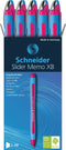 Schneider balpen - Slider Memo - XB - 1,4mm - roze - 10 stuks - S-150209-10