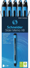 Schneider balpen - Slider Memo - XB - 1,4mm - zwart - 10 stuks - S-150201-10