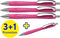 Schneider balpen - Slider Rave Trend - penpunt XB - assorti doos 3 + 1 gratis - S-132554