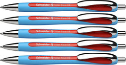 Schneider balpen - Slider Rave - XB - 1,4mm - rood - 5 stuks - S-132502-5