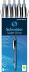 Schneider balpen - Slider Rave - XB - 1,4mm - zwart - 5 stuks - S-132501-5