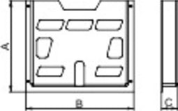 Schneider Electric NSYDPA3 Documenthouder Polystereen Grijs-wit (RAL 7035) (l x b x h) 35 x 476 x 285 mm 1 stuk(s)