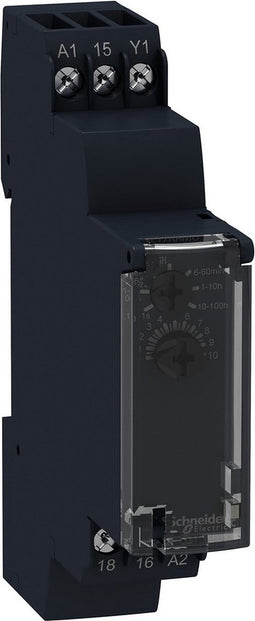Schneider Electric RE17RAMU RE17RAMU Tijdrelais Monofunctioneel 1 stuk(s) Tijdsduur: 0.1 s - 100 h 1x wisselcontact