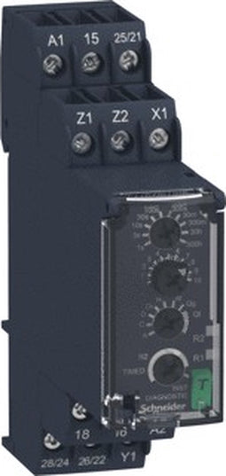 Schneider Electric RE22R2MYMR RE22R2MYMR Tijdrelais Multifunctioneel 1 stuk(s) Tijdsduur: 0.05 s - 300 h 2x wisselconta