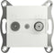 Schneider Electric TV-satelliet doorvoercontactdoos Asfora Wit (RAL 9003) EPH3470321D