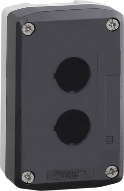 Schneider Electric XALD02 Lege behuizing 2 inbouwplaatsen Zonder markering Donkergrijs, Lichtgrijs 1 stuk(s)