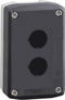Schneider Electric XALD02 Lege behuizing 2 inbouwplaatsen Zonder markering Donkergrijs, Lichtgrijs 1 stuk(s)