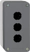 Schneider Electric XALD03 Lege behuizing 3 inbouwplaatsen Zonder markering Donkergrijs, Lichtgrijs 1 stuk(s)
