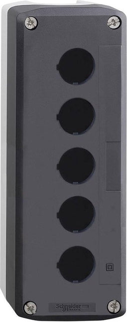 Schneider Electric XALD05 Lege behuizing 5 inbouwplaatsen Zonder markering Donkergrijs, Lichtgrijs 1 stuk(s)