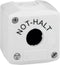 Schneider Electric XALK01 Lege behuizing 1 inbouwplaats NOT-HALT Geel, Lichtgrijs 1 stuk(s)
