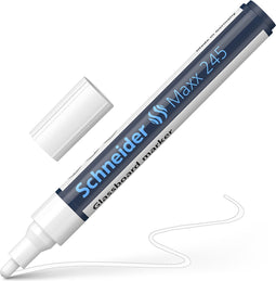 Schneider glasbordmarker - Maxx 245 - wit - glasboard marker - glasbord marker - glasbord stiften - S-124549