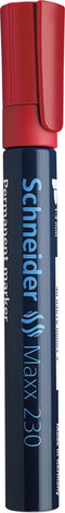 Schneider permanent marker - Maxx 230 - ronde punt - rood - S-123002