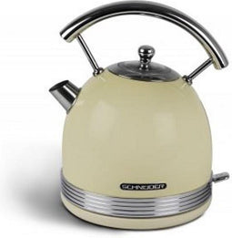 Schneider SCKE17CR Retro Waterkoker 1.7L 2200W Crème/Chroom