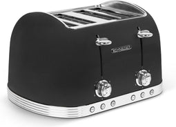 Schneider SCTO4B - Broodrooster - 4 sleuven - Black Matt