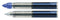 Schneider - Rollerpenvulling 852 blauw medium