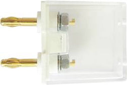 Schnepp G1 2AU Meetadapter Banaanstekker 4 mm - Bus 4 mm Stapelbaar Wit