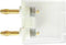Schnepp G1 2AU Meetadapter Banaanstekker 4 mm - Bus 4 mm Stapelbaar Wit