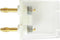 Schnepp G1 2AU Meetadapter Banaanstekker 4 mm - Bus 4 mm Stapelbaar Wit
