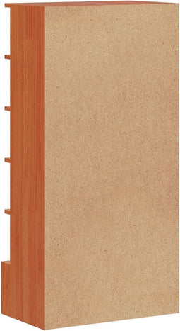 Schoenenkast 52x30x104 cm massief grenenhout wasbruin