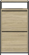 Schoenenkast 60x34x112 cm bewerkt hout sonoma eikenkleurig
