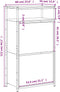 Schoenenkast 60x34x112 cm bewerkt hout sonoma eikenkleurig