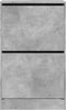 Schoenenkast 60x34x96,5 cm bewerkt hout betongrijs