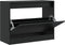 Schoenenkast 80x34x63 cm bewerkt hout zwart