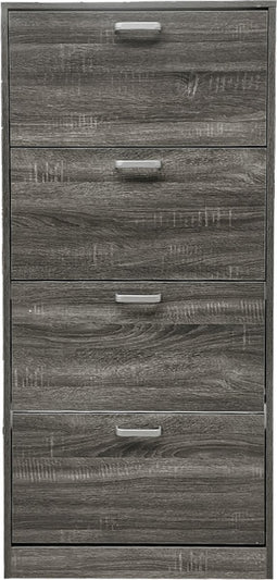 Schoenenkast - schoenenrek - 4 vakken met klepdeuren