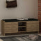 Schoenenkast - Stijlvol Donker Eiken - Ruime 110x43x37cm - Duurzaam Melamine
