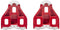 Schoenplaatjes Grip rood