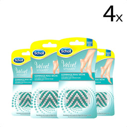 Scholl - Scholl Voetvijl - Navulling Velvet Smooth - Droge Huid - 2 Stuks - x4