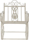 Schommelstoel DKD Home Decor Metaal Aluminium Wit (63 x 89 x 92 cm)