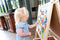 School- whitebord hout, afm 88 x 54 x 43 cm