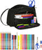 Schooletui met Accessoires BlackFit8 Gradient Zwart Militair groen (32 Onderdelen)