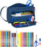 Schooletui met Accessoires Munich Soon Blauw (32 Onderdelen)