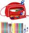 Schooletui met Accessoires Sevilla Fútbol Club Rood (32 Onderdelen)