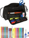 Schooletui met Accessoires Transformers Zwart 20 x 11 x 8.5 cm (32 Onderdelen)
