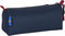 Schoolpennenzak F.C. Barcelona Blauw Kastanjebruin (21 x 8 x 7 cm)