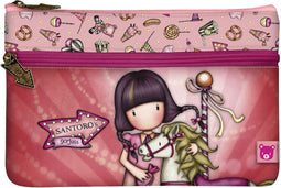 Schoolpennenzak Gorjuss Carousel Zalm (23.4 x 15.5 x 1.5 cm)