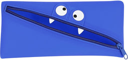 Schoolpennenzak Safta Gezicht 22 x 11 x 1 cm Blauw