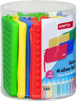 Schoolpennenzak Safta Pop It Plat Multicolour Set (12 Onderdelen)