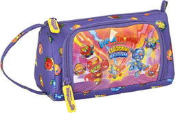 Schoolpennenzak SuperThings Guardians of Kazoom Paars Geel (20 x 11 x 8.5 cm)