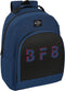 Schoolrugzak BlackFit8 Urban Zwart Marineblauw (32 x 42 x 15 cm)