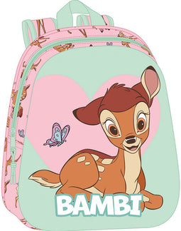 Schoolrugzak Clásicos Disney Groen Roze 27 x 33 x 10 cm