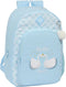 Schoolrugzak Glow Lab Cisnes Blauw 30 x 46 x 14 cm