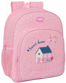 Schoolrugzak Glow Lab Sweet home Roze 32 X 38 X 12 cm