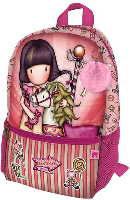 Schoolrugzak Gorjuss Carousel Mini Zalm (26 x 34 x 11.4 cm)