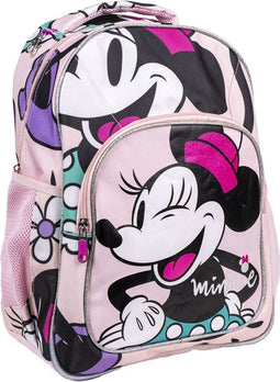 Schoolrugzak, Gymtas, Casual Rugzak - Minnie Mouse 'Flirting Pose' - Roze, Multi (42 x 32 x 15 cm)