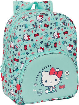 Schoolrugzak Hello Kitty Sea lovers Turkoois 26 x 34 x 11 cm